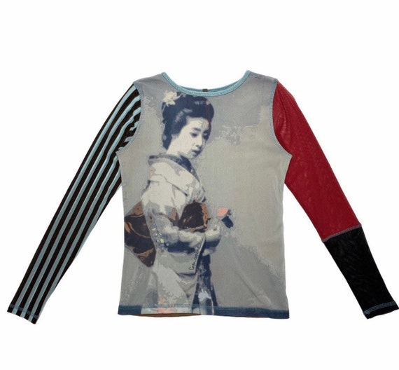 Cop copine mesh Oriental top