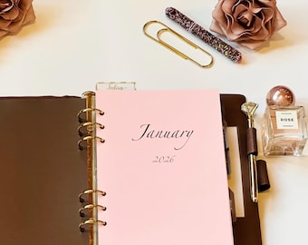 Rose & Parchment Monthly and Weekly Inserts (Dated/Detailed) 2027 NOW AVAILABLE!!!!!!