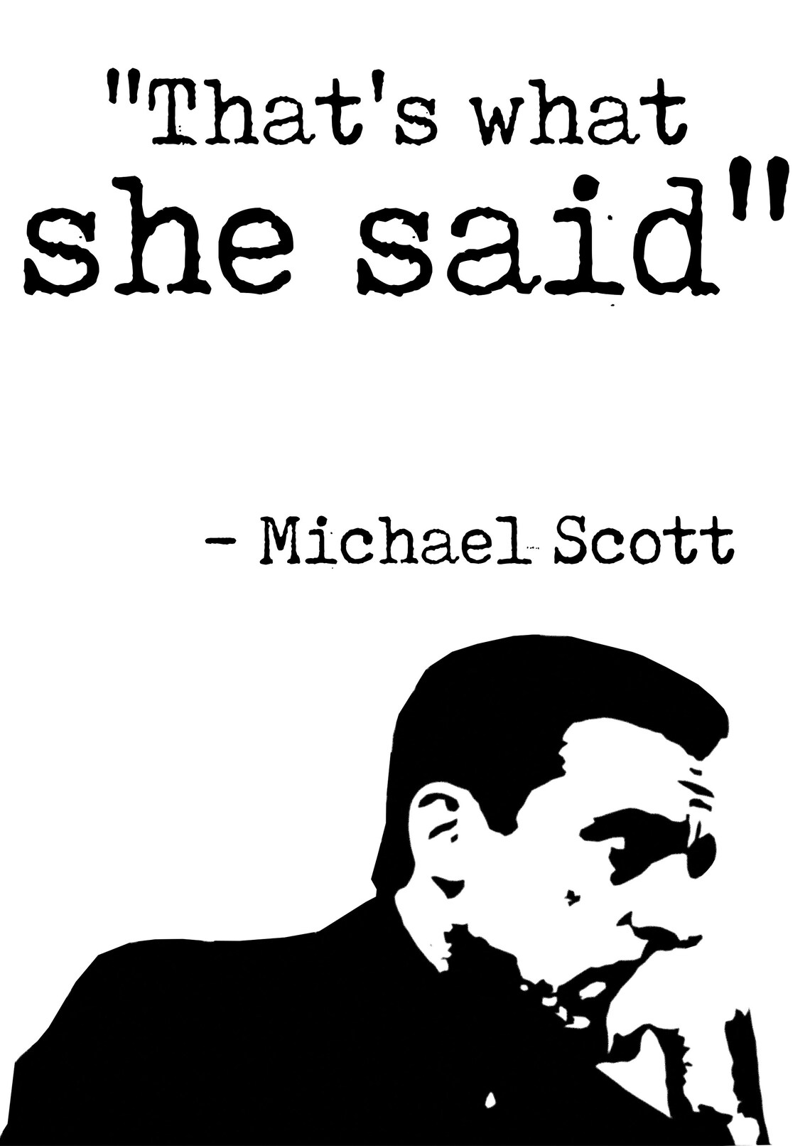 MICHAEL SCOTT That's What She Said the Office TV Show Etsy UK