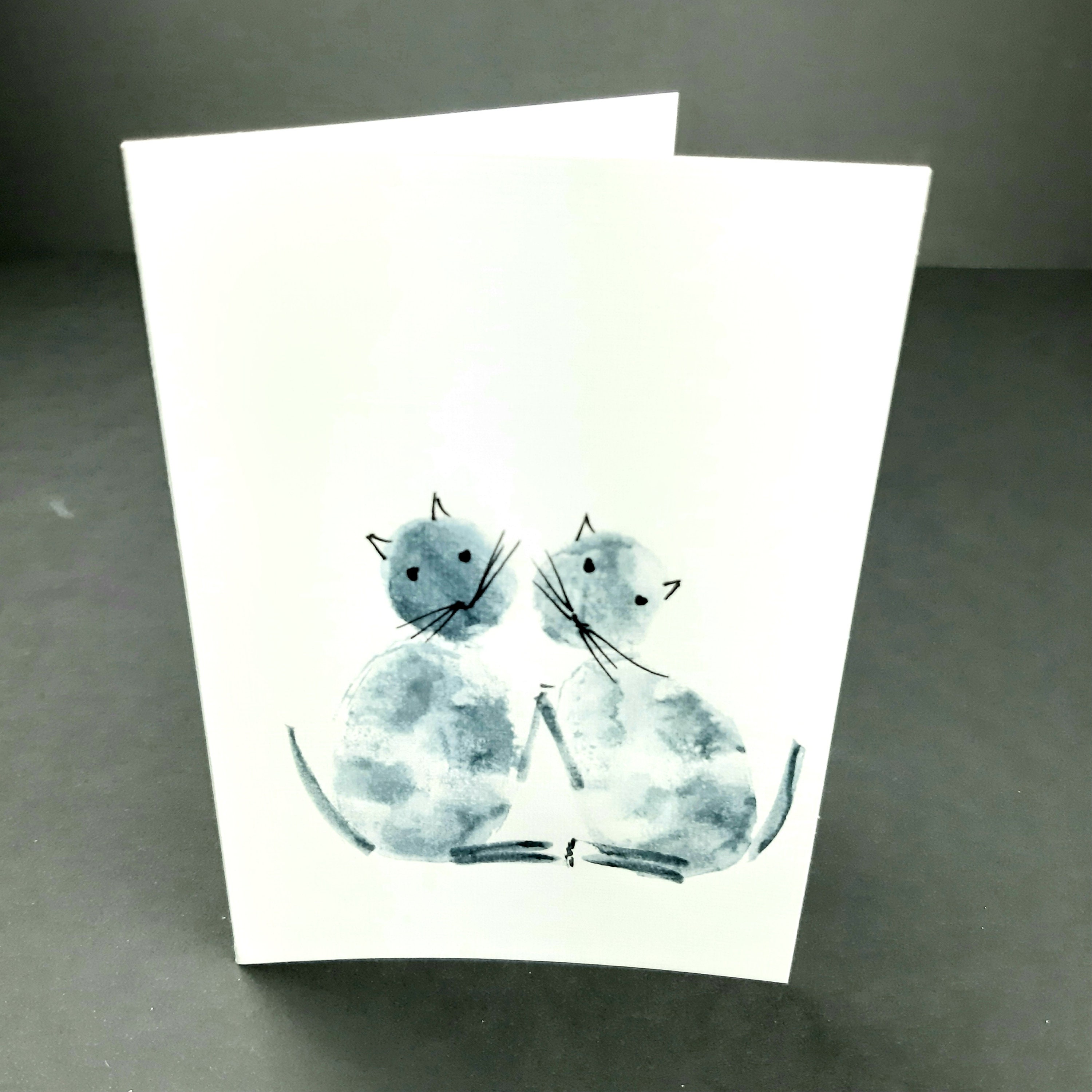 Hochzeitskarte Mit Katzen-Motiv – Liebevoll, Hochwertig, Umweltfreundlich
