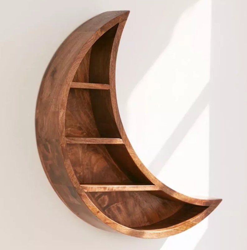 Decorative Half Moon Wall Shelf Crescent Moon Wall Decor Etsy