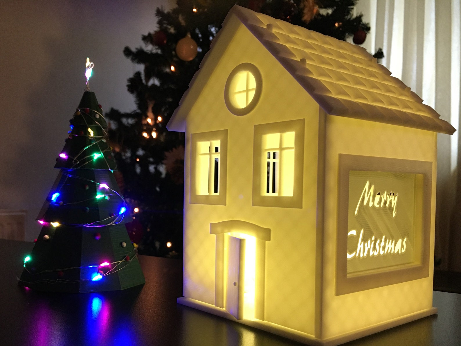 3D House Model STL, 3D Printable Dollhouse, 3D Christmas Tree - Etsy