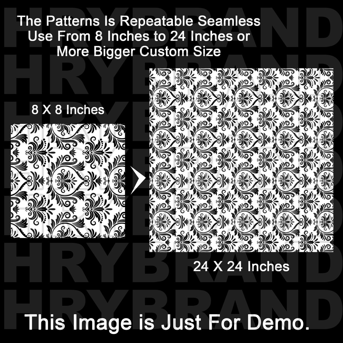 Seamless Damask and Ornament Pattern SVG Instant Download 20 - Etsy