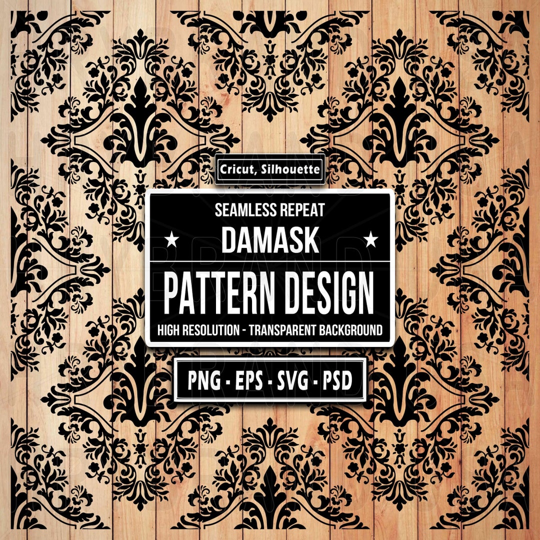 Floral Damask Seamless Pattern Seamless Floral Damask Print Floral ...