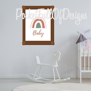 Rainbow Baby, instant download, printable, nursery wall art