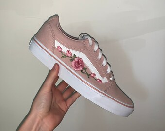 embroidered rose vans