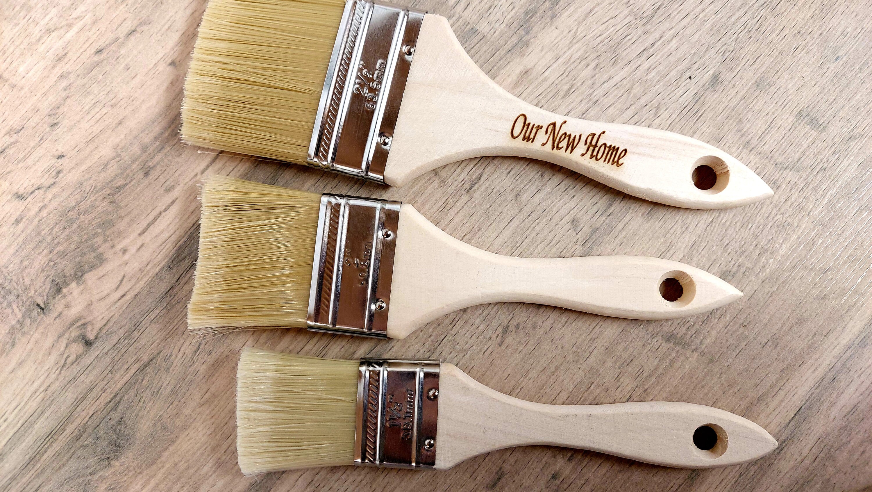 Customised personalised laser engraved paint brush birthday Etsy