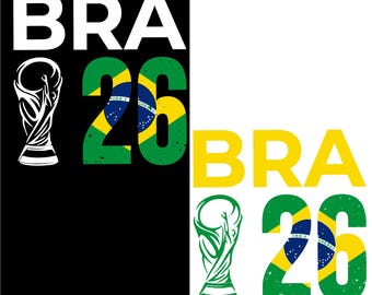 Brazil 2026 PNG, Brazil Soccer Png, Brazil Flag 26 Design, World Cup 2026 Brazil PNG, Brazilian Soccer Graphic, Sublimation PNG Download