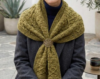 Crochet Textured Scarf Knitting Pattern, Cable Scarf PDF, Cozy Knit Scarf Pattern, Beginner Friendly Knitting Pattern, Digital Download