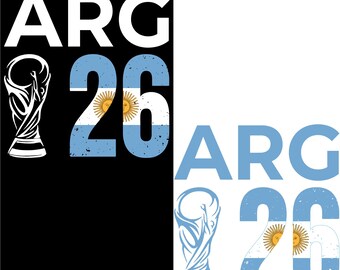 ARG 26 Argentina PNG, Argentina Soccer Fan Design, Argentina Football Shirt Graphic, World Tournament 2026 PNG, Argentine Flag Download