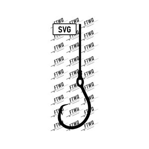 Fishing SVG. Hanging Fishing Hook Digital SVG Download