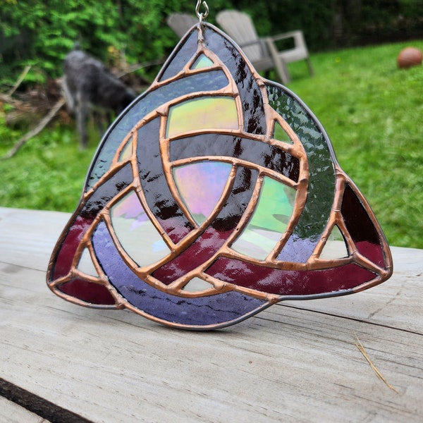 Celtic Knot Stained Glass Etsy