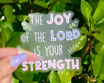 Sticker Joie du Seigneur, transparent