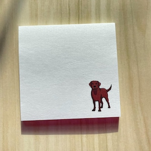 Chocolate Labrador Sticky Notes, Cute Labrador Dog notepad stationery