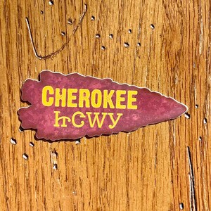 Cherokee Arrowhead sticker, I am Cherokee arrowhead sticker with syllabary waterproof decal