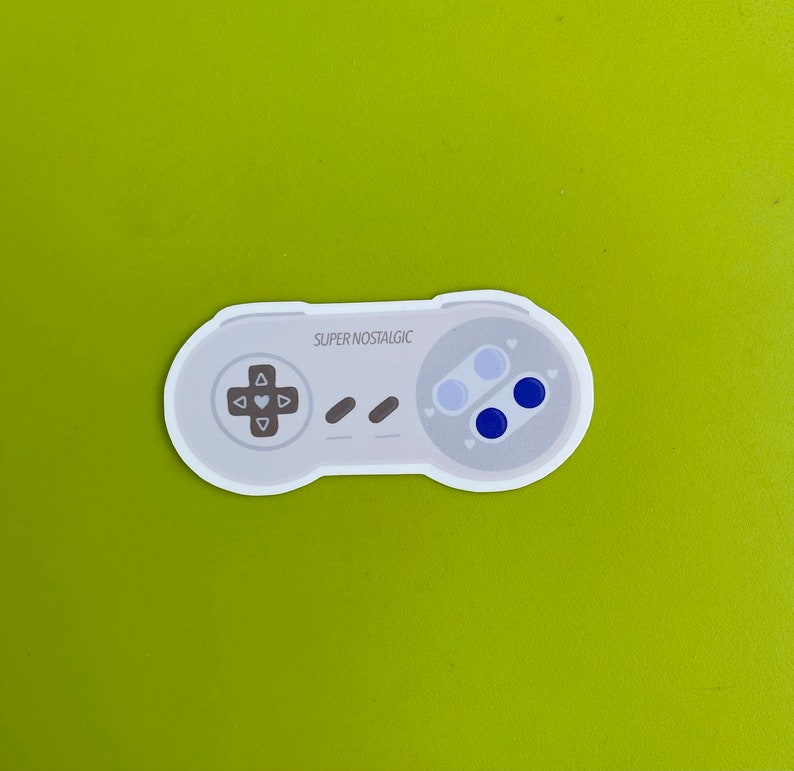 Game Controller Sticker Classic Gaming Controller Sticker Etsy