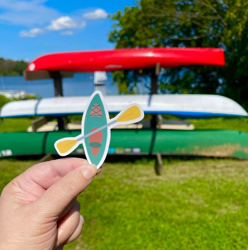 Kayak Stickeroutdoor Stickers Etsy