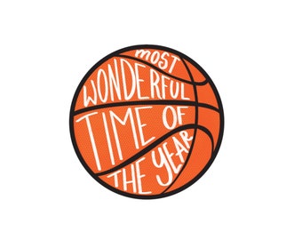 Basketball Die Cut Sticker, Basketball Sticker, Sports sticker, Basketball Decal, Basketball Most Wonderful Time of the Year sticker