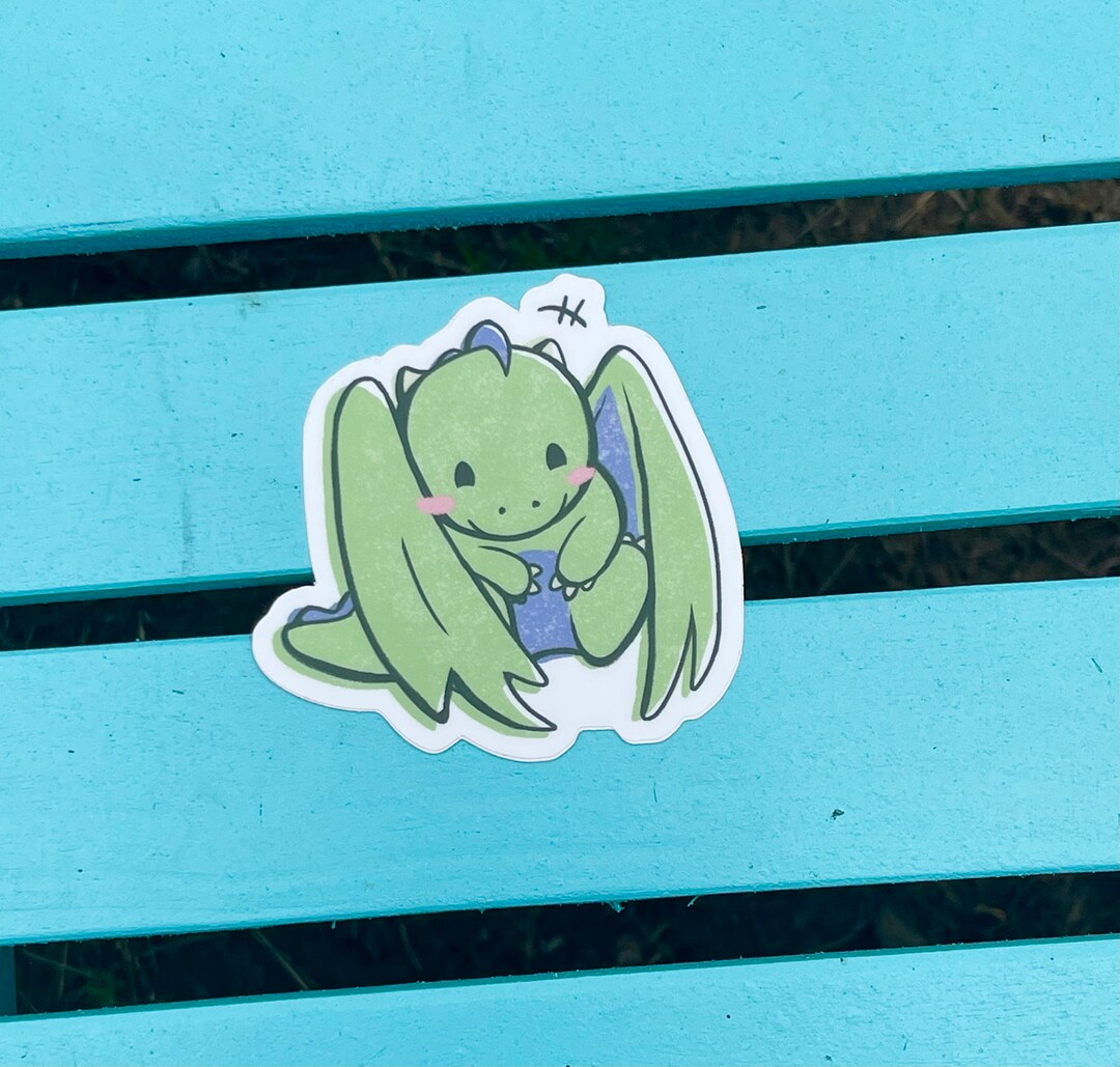 Cute Dragon Sticker, Dragon Sticker, Baby Dragon, Baby Dragon Sticker ...