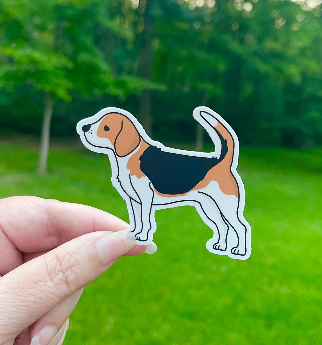 Beagle Sticker, Dog Breed Beagle Waterproof Decal, Hound Dog Sticker - Etsy