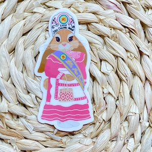Bunny Little Miss Choctaw Nation sticker waterproof laptop decal