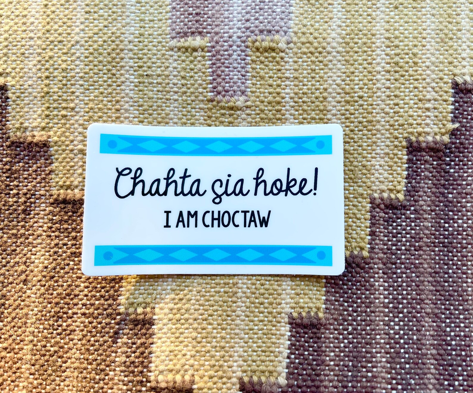 Chahta Sia Hoke Sticker I Am Choctaw Waterproof Sticker Etsy
