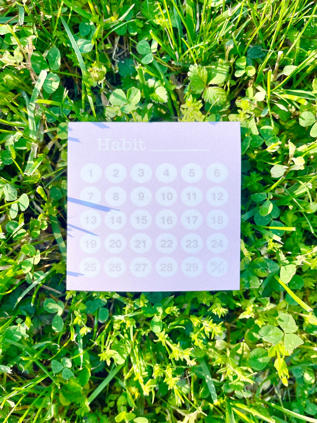 Habit Tracker Sticky Notes, 50 Sheets Pad, Light Pink Monthly Tracker ...