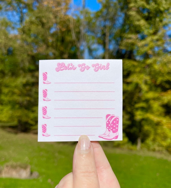 Go Girl Sticky Note Go Girl Sticky Note