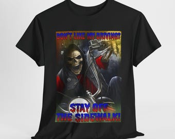 Evil Skeleton Tee, Funny Grim Reaper Meme Shirt, Sarcastic Unisex Cotton T-shirt, Offensive Gifts, Cursed Edgy Skeleton, Oddly Specific