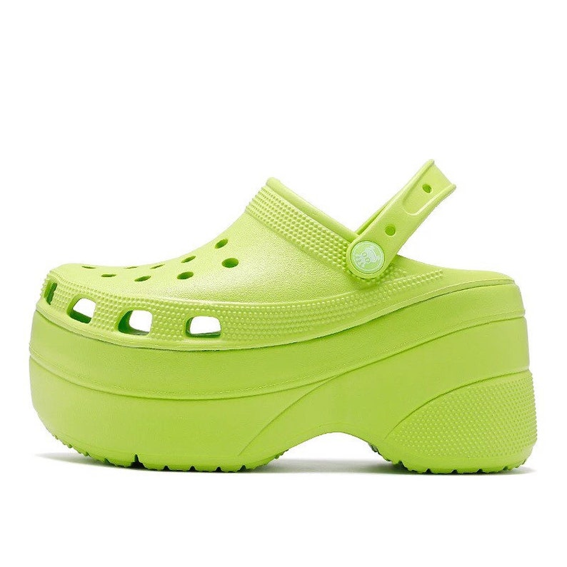 Crocs de plataforma Etsy