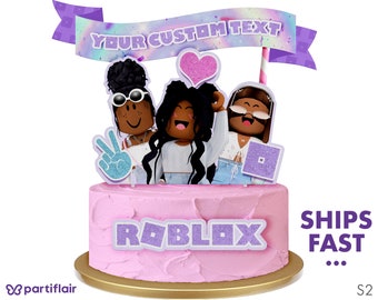 Roblox Girl Cake Etsy - roblox cakes for girls