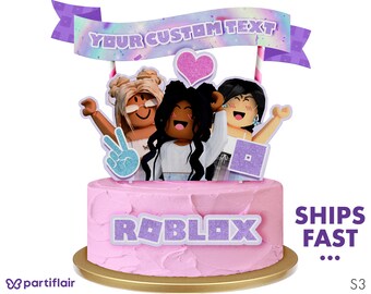 Roblox Cake Etsy - roblox birthday cake for boy