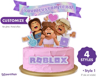 girl cake topper roblox girl Roblox Cake topper