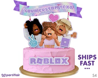 Pink Roblox Birthday Etsy