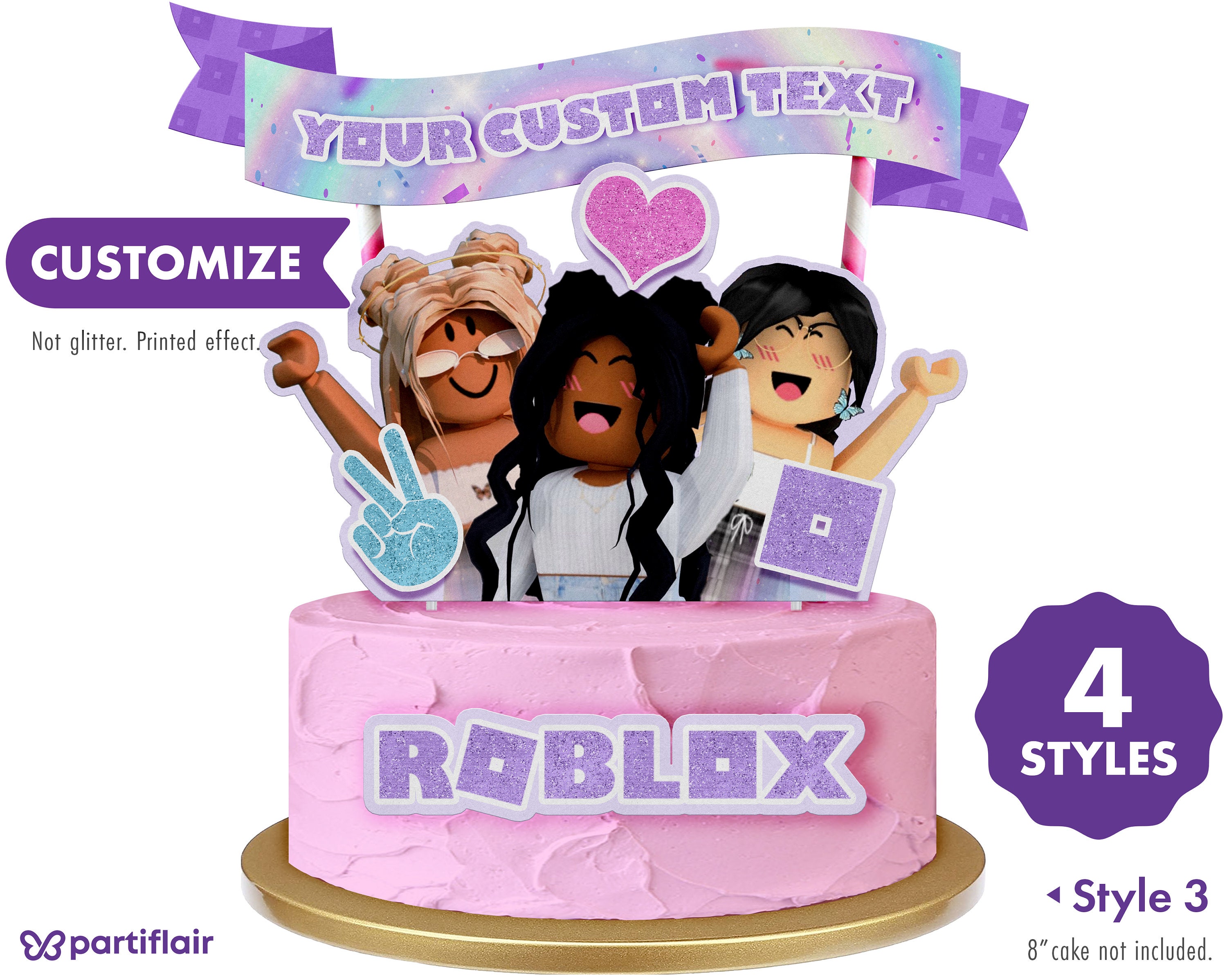 Roblox Girls Cake Topper