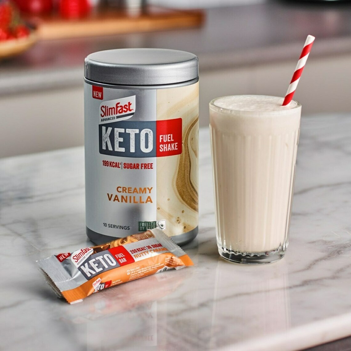 SlimFast Keto Shake Creamy Vanilla Etsy