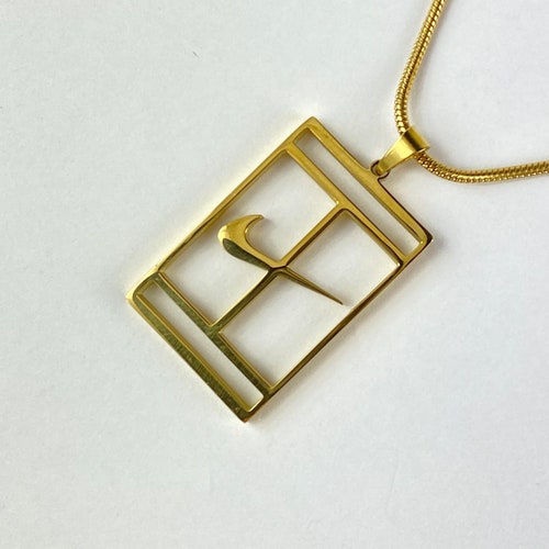 Gold Nike Necklace Tennis Challenge 