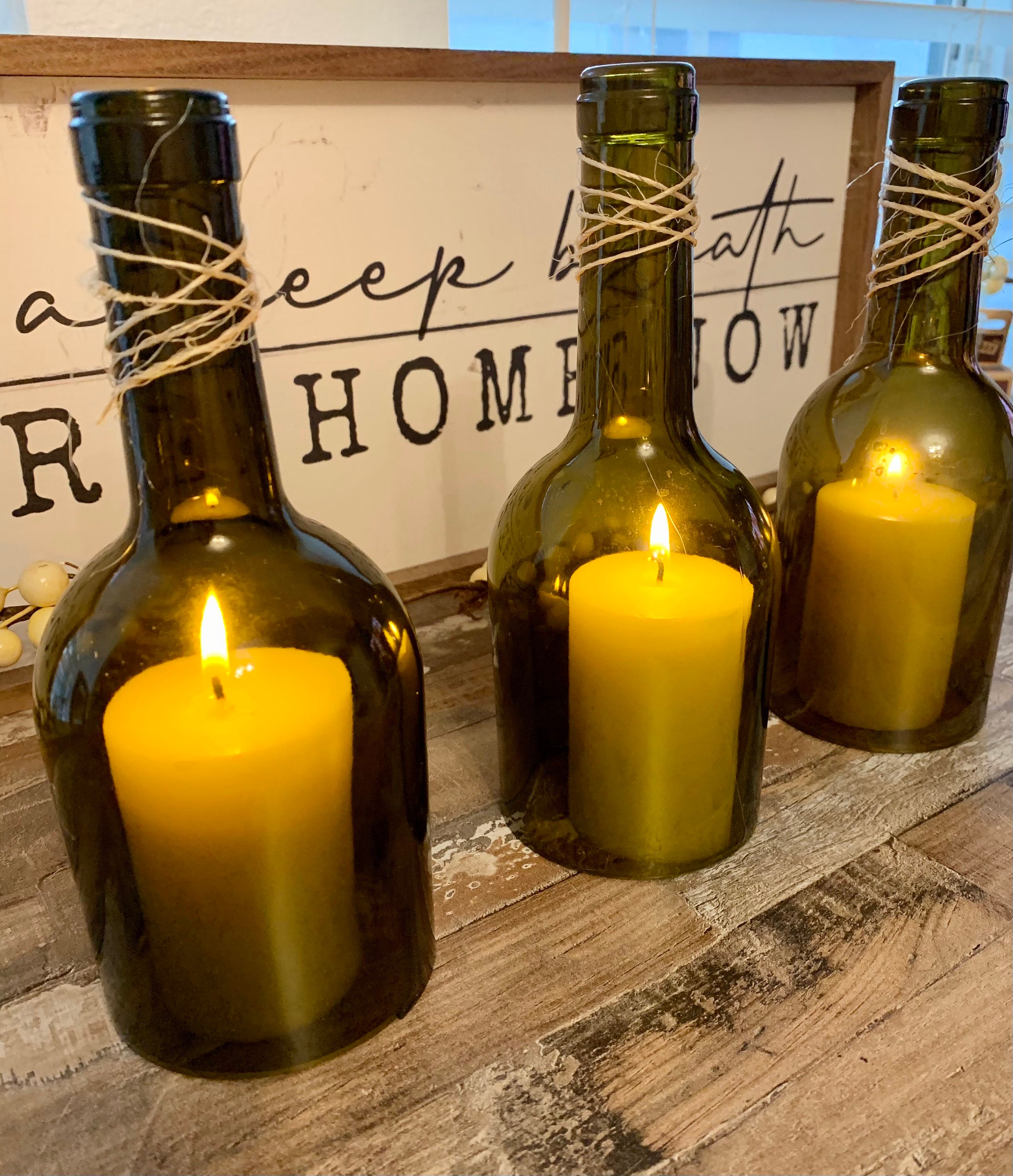 Wine Bottle Candle Topper Etsy