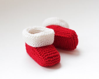 newborn christmas booties