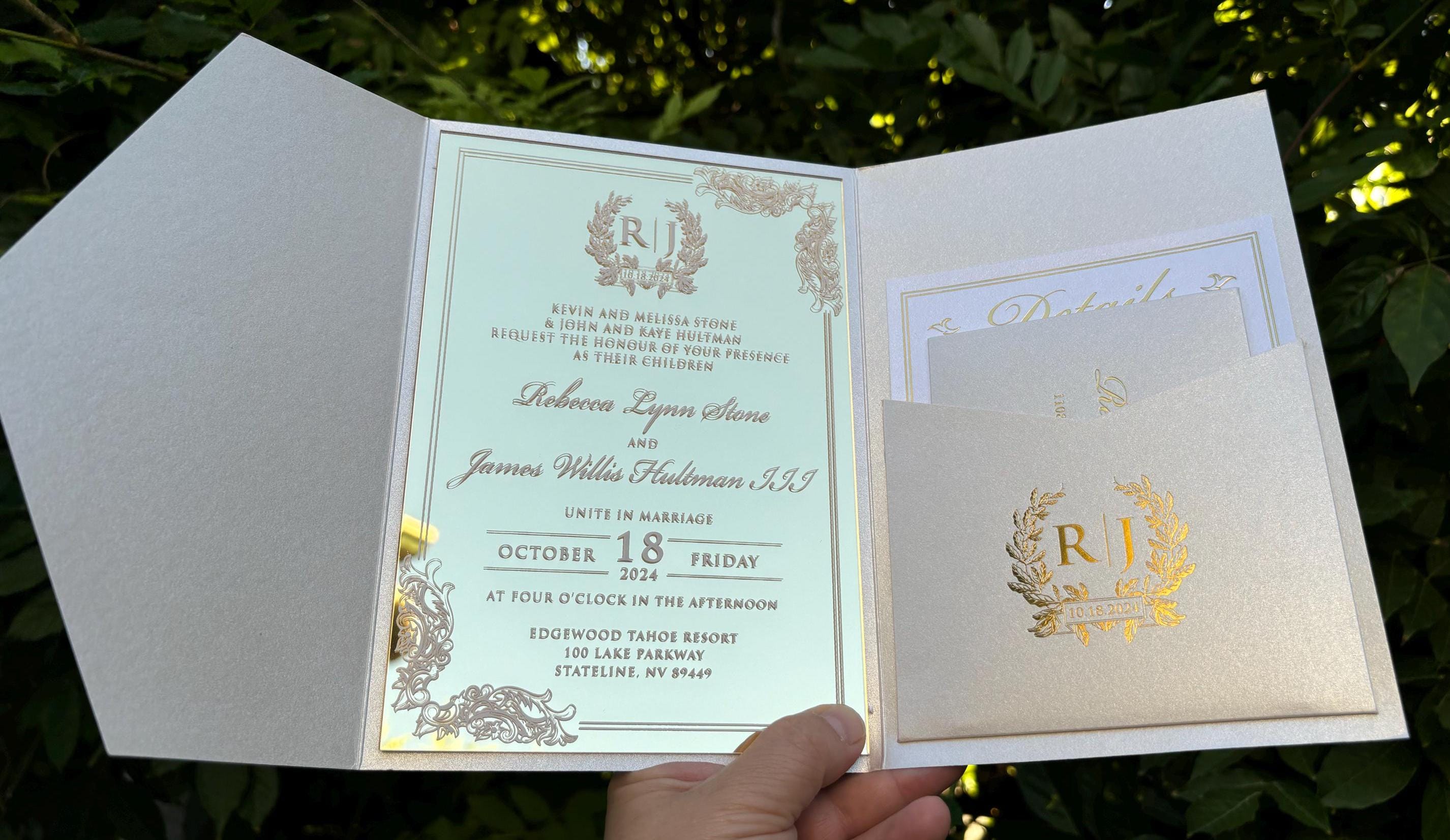 Buy Silver Lace Wedding Invitations Online In India India