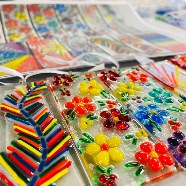 SALE Craft Kit Glass Kit 5 Pack of Hangers Rainbow Make at Etsy UK