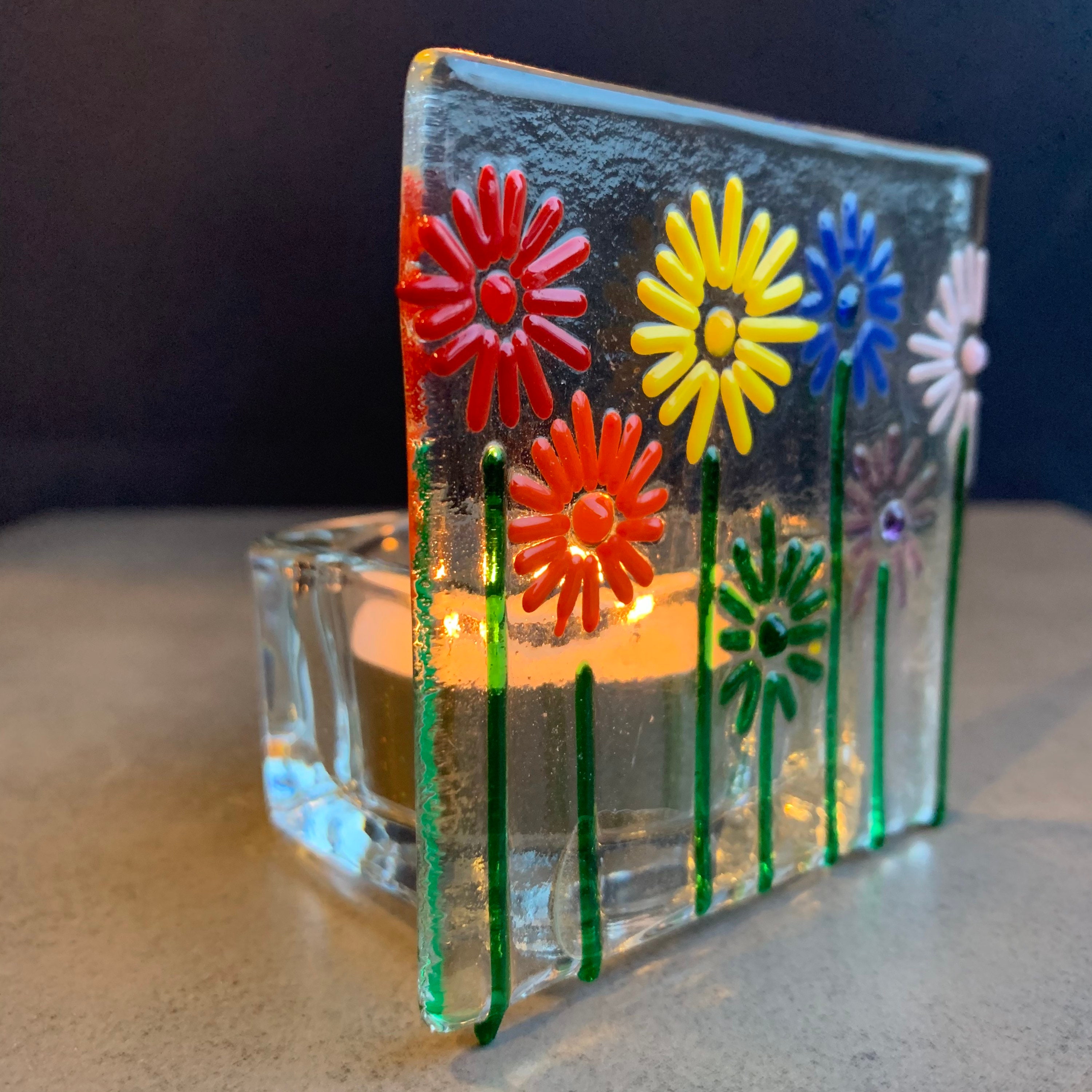 Craft Kit Make at Home Glass Tea Light Kit by Twice Fired Etsy UK