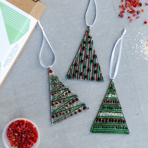 Fused Glass Craft Kit to Make at Home Winter Scene/christmas Etsy UK