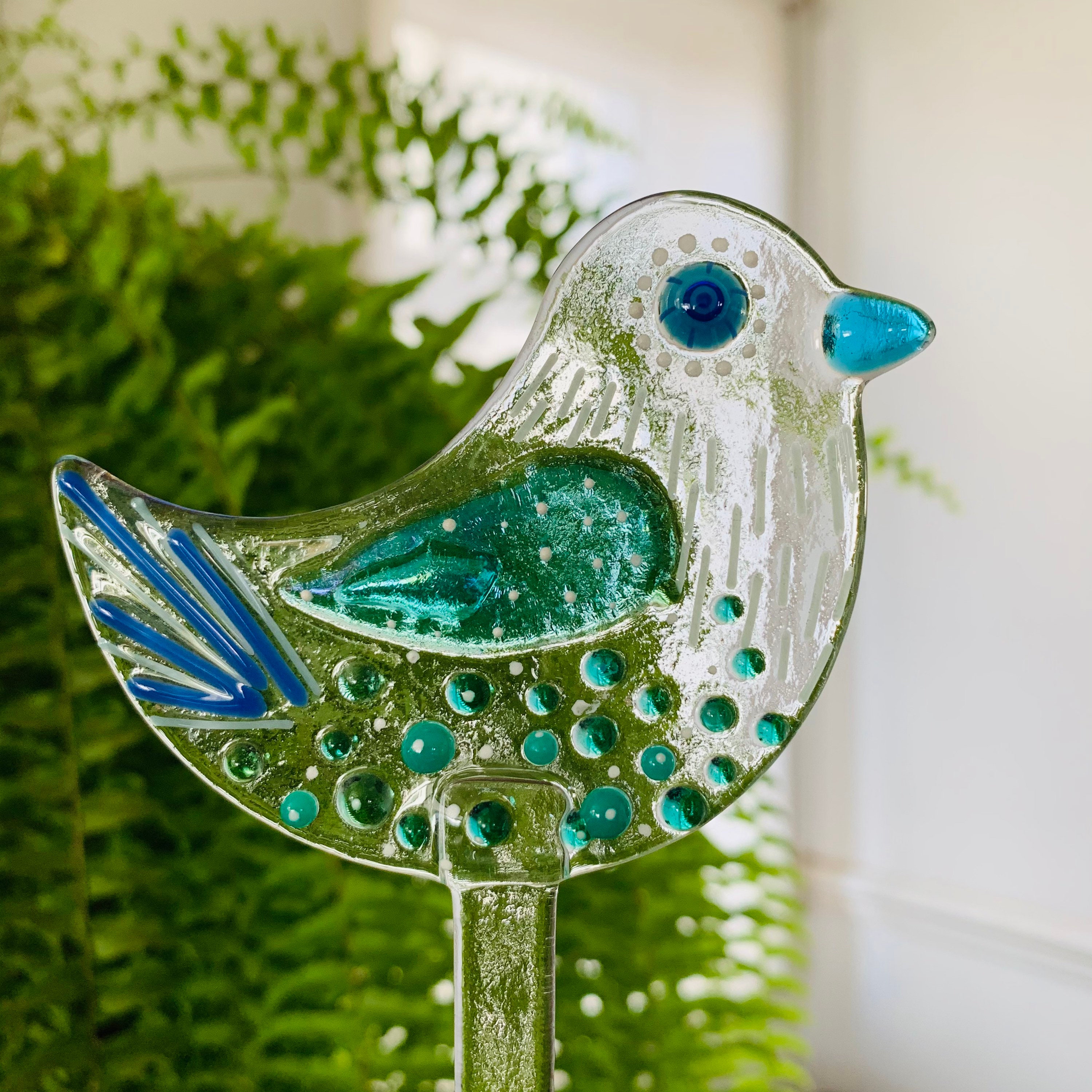 Bird plant pot decoration add personalised message. Etsy