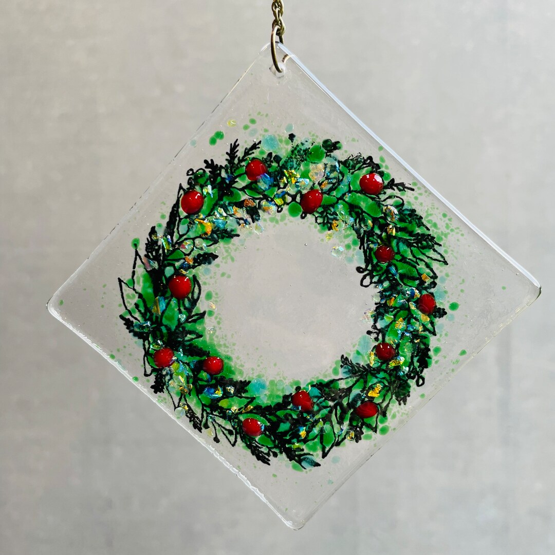 Garland Christmas Decoration Glass Christmas Garland Tree Etsy UK