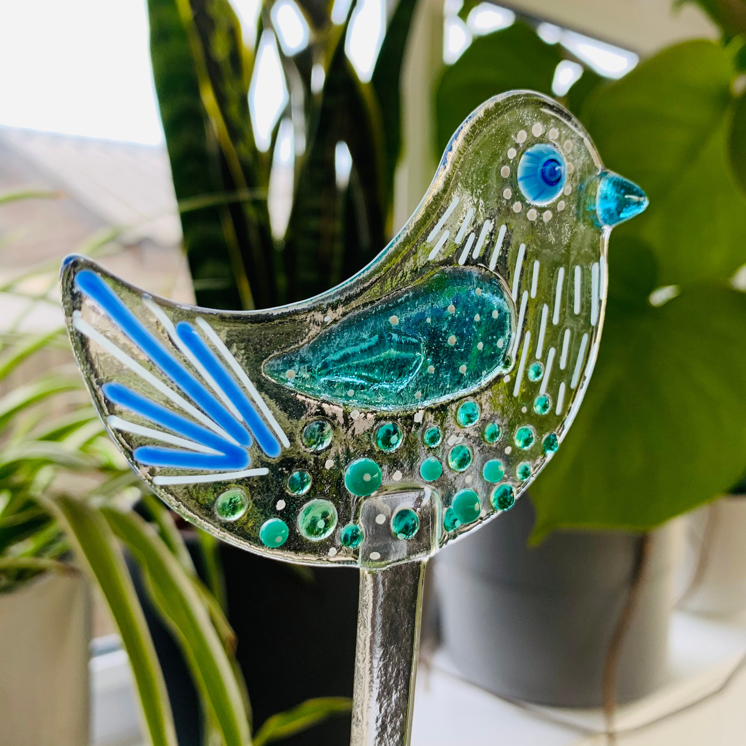 Bird Plant Pot Decoration Add Personalised Message. Etsy UK