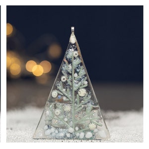 Kit de manualidades para decorar el árbol de Navidad con vidrio fundido