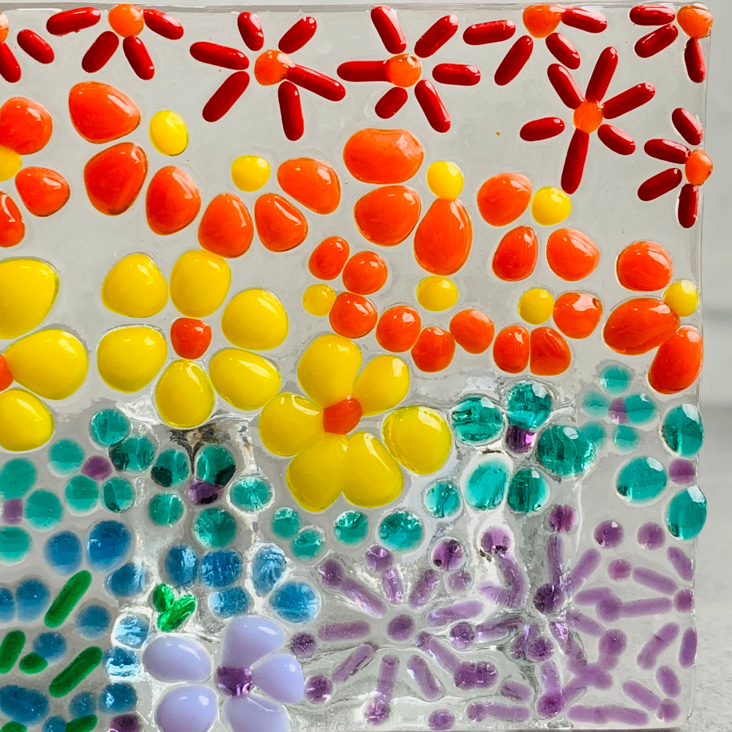 Craft kit Make at home glass tea light kit flower design by Etsy