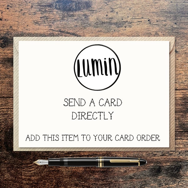 Stuur een kaart-add-on ~ Stuur een persoonlijk bericht ~ Koop met een wenskaart ~ Post rechtstreeks naar de ontvanger