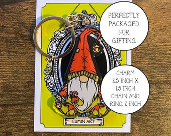 Christmas Gonk Gnome Elf Keyring